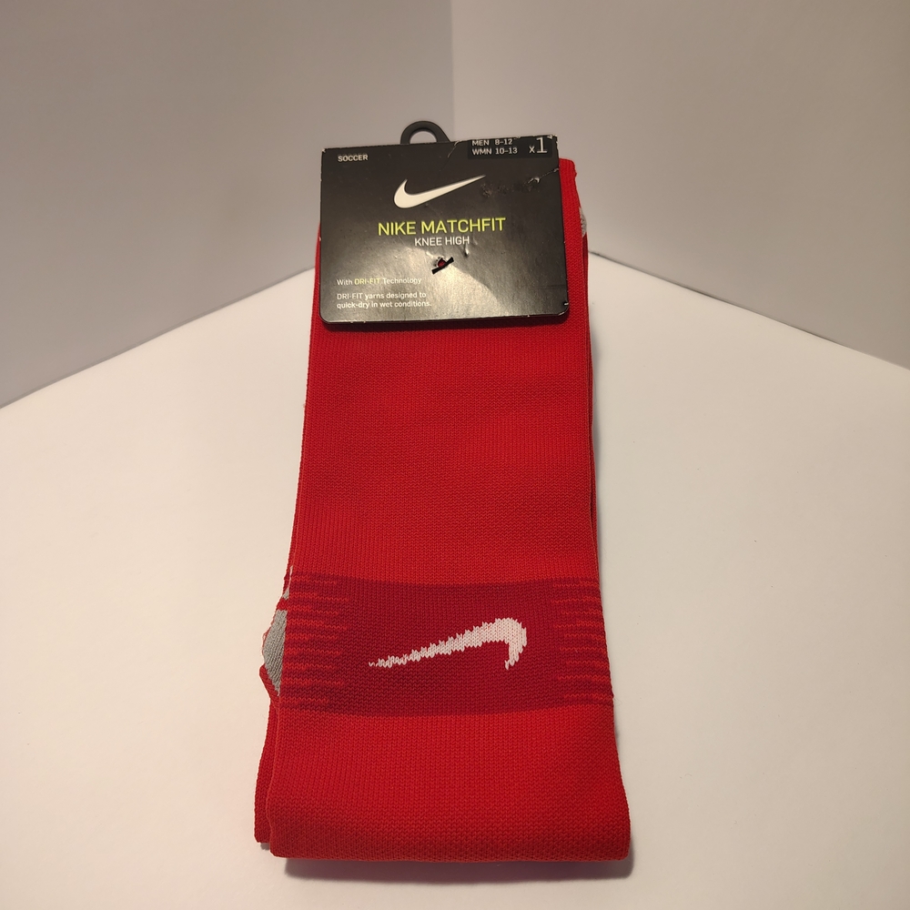 Nike Matchfit Red Knee High Socks